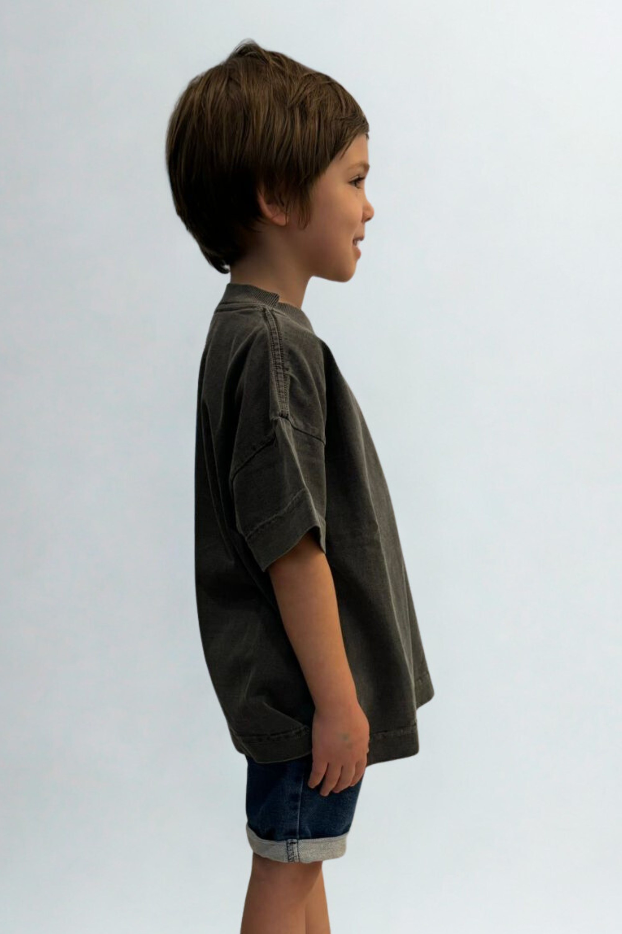 Camiseta Infantil Oversized Logo Folha